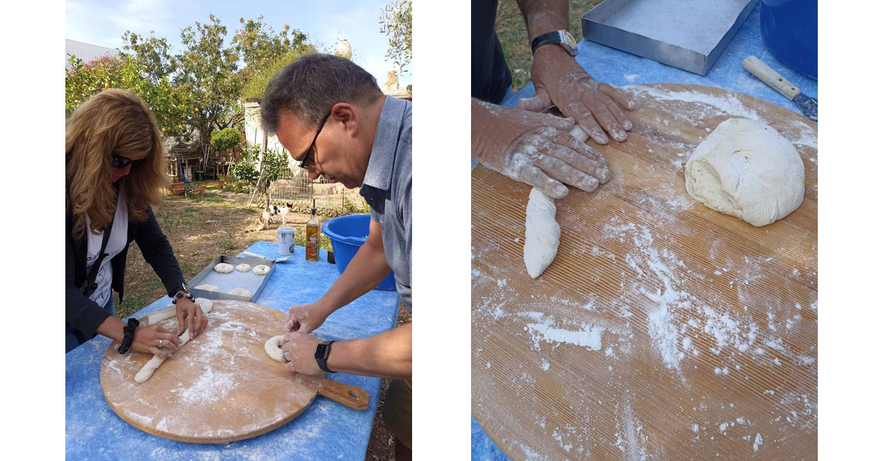 Making bread the traditional way in Sifnos