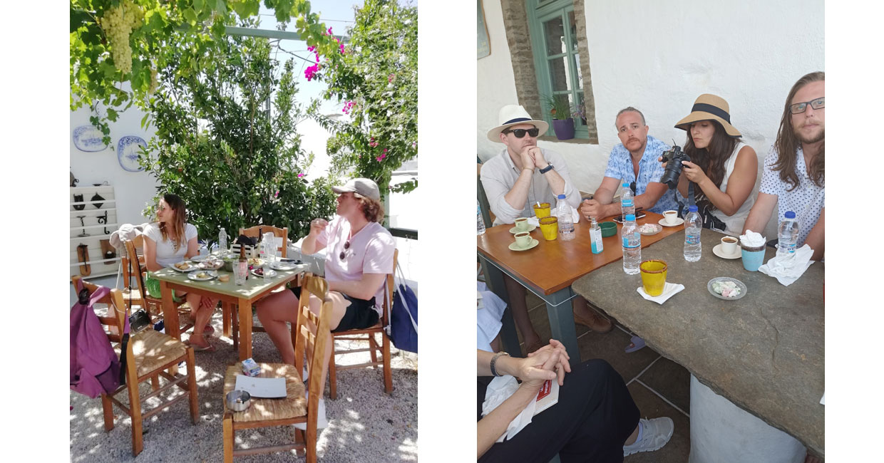 Food tour around Sifnos - Rellaxing with a coffee