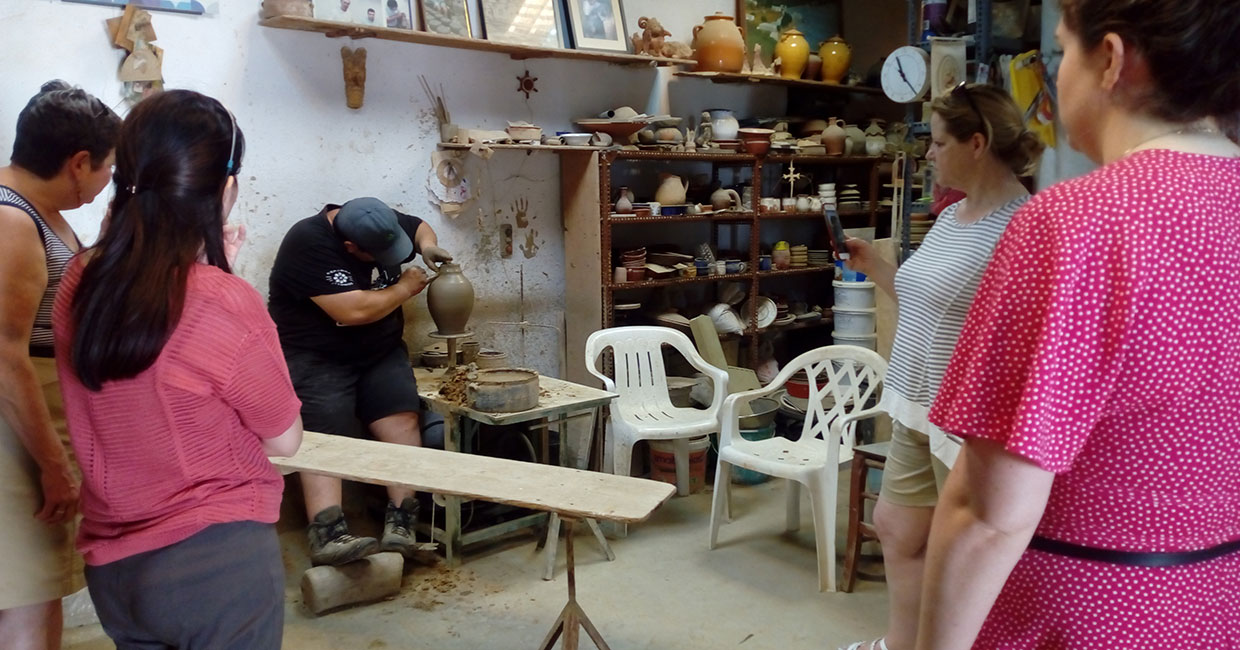 Pottery making demonstration in Sifnos