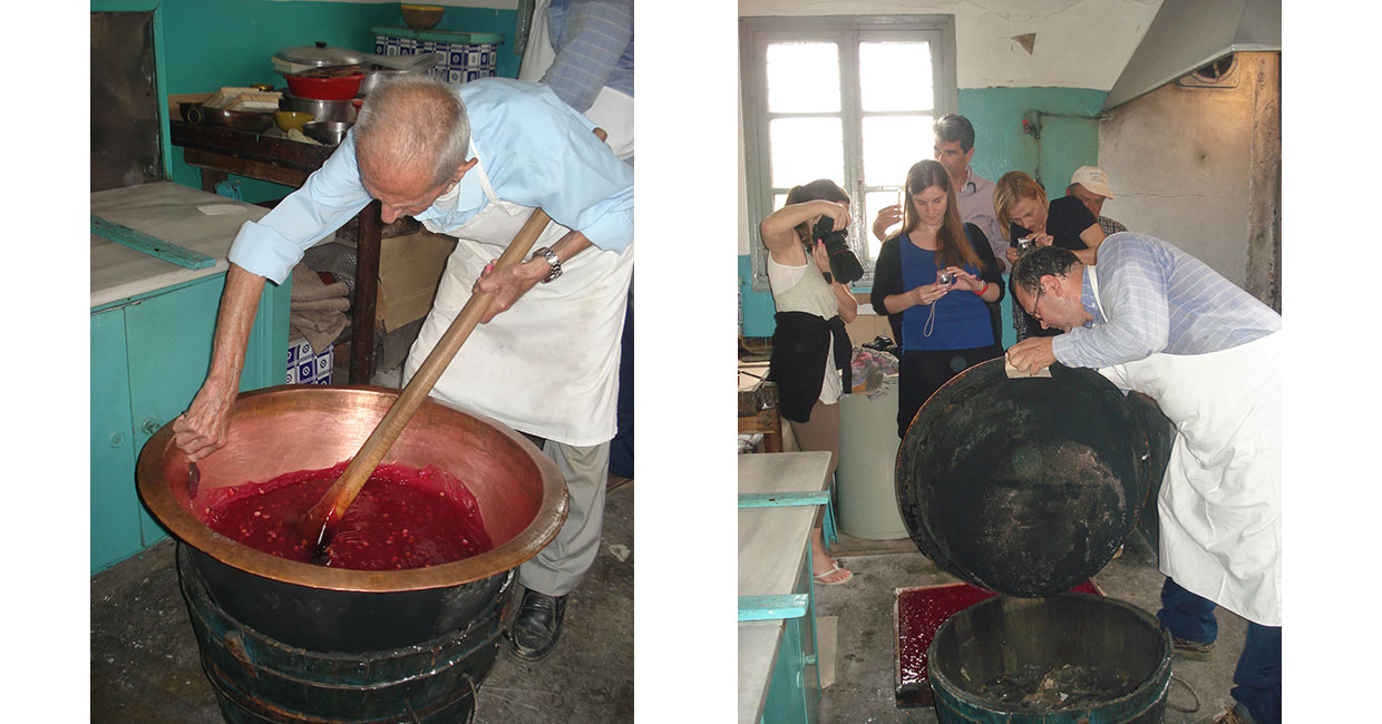 Traditional sweet making demonstration in Sifnos