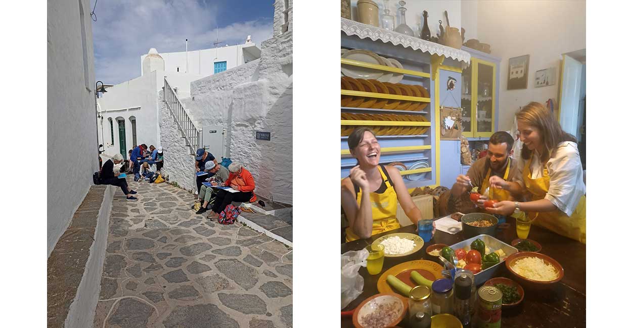 Organizing various activities with Sifnos events