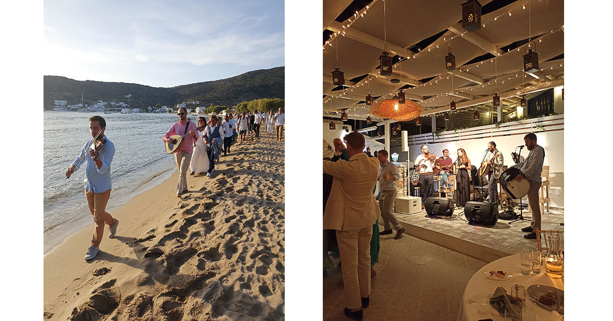 Special and tailor-made events and elopements organized at Sifnos